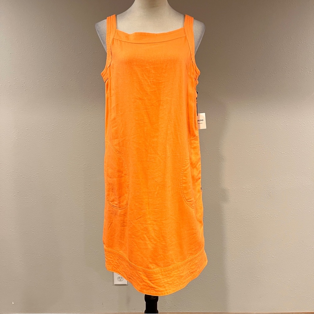 ForCynthia Vibrant Orange Sleeveless‎ mini Dress